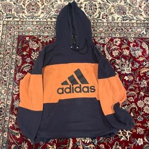Large Navy/Orange Adidas sweatshirt